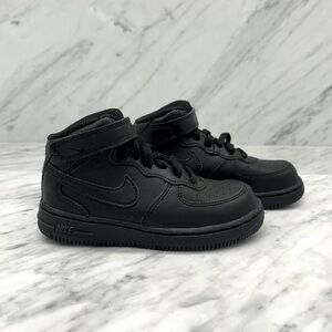 New! Nike Force 1 Black Sneakers Toddler Boys size 9C